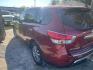 2014 RED NISSAN PATHFINDER S 2WD (5N1AR2MN6EC) with an 3.5L V6 DOHC 24V engine, AUTOMATIC transmission, located at 2303 West Mt. Houston, Houston, 77038, (281) 507-3956, 29.771597, -95.339569 - Photo#1