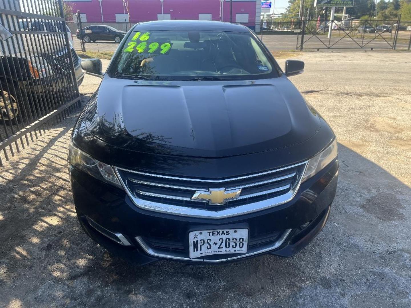 2016 BLACK CHEV IMPALA LT (2G1115S34G9) with an 3.6L V6 DOHC 24V engine, AUTOMATIC transmission, located at 2303 West Mt. Houston, Houston, 77038, (281) 507-3956, 29.771597, -95.339569 - Photo#0