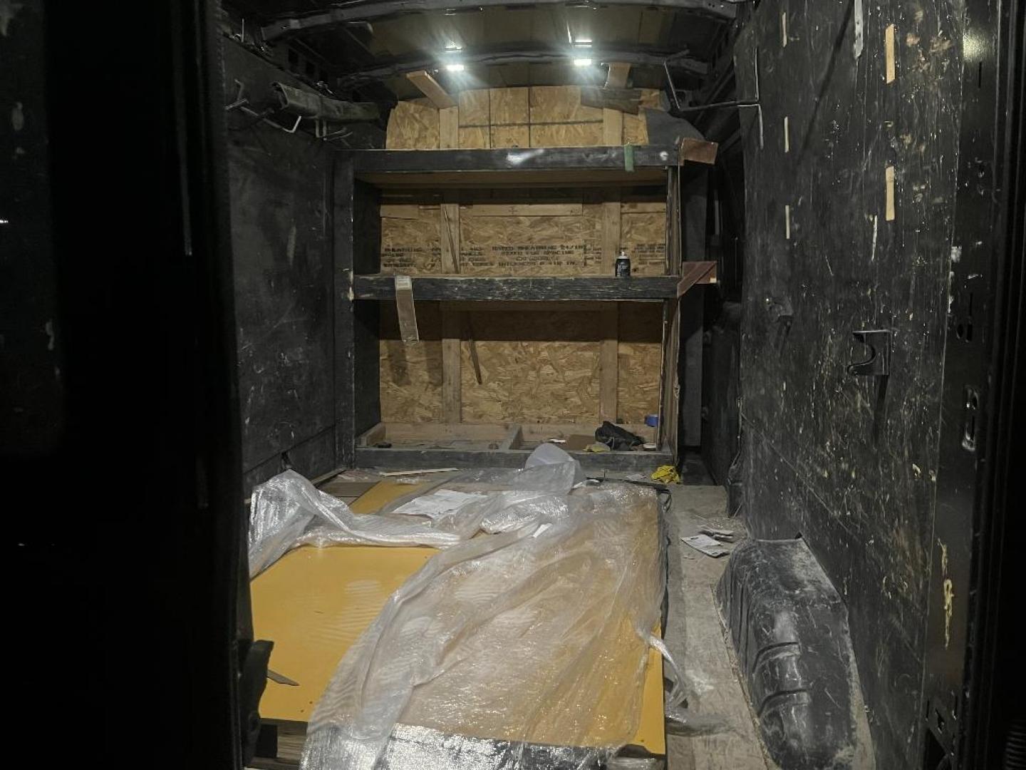 2016 BROWN FORD TRANSIT 350 Van Med. Roof w/Sliding Pass. 148-in. WB (1FTBW2CG3GK) with an 3.5L V6 DOHC 24V engine, AUTOMATIC transmission, located at 2303 West Mt. Houston, Houston, 77038, (281) 507-3956, 29.771597, -95.339569 - Photo#1