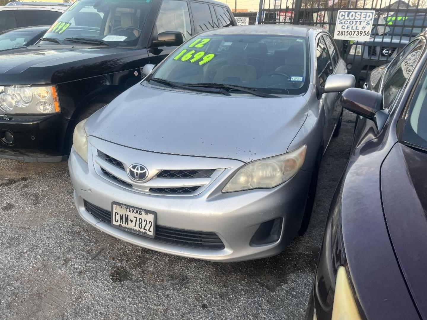 2012 GRAY TOYOTA COROLLA S 5-Speed MT (2T1BU4EEXCC) with an 1.8L L4 DOHC 16V engine, AUTOMATIC transmission, located at 2303 West Mt. Houston, Houston, 77038, (281) 507-3956, 29.771597, -95.339569 - Photo#2