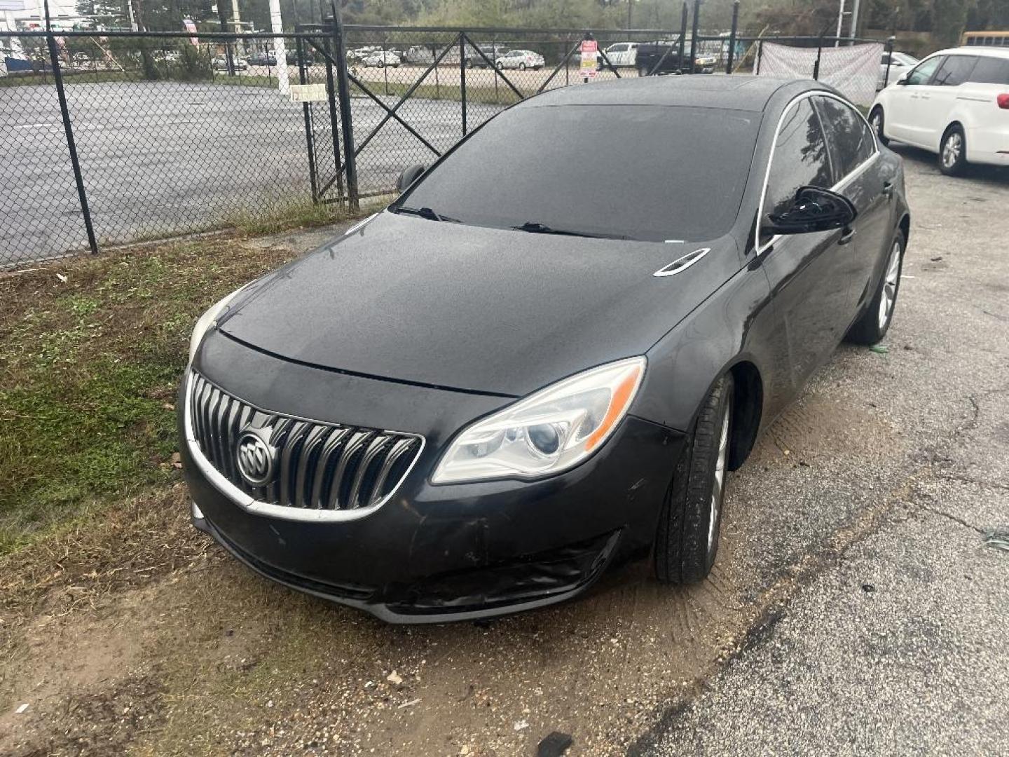 2015 BLACK BUICK REGAL Premium 1 (2G4GN5EX7F9) with an 2.0L L4 DOHC 16V TURBO engine, AUTOMATIC transmission, located at 2303 West Mt. Houston, Houston, 77038, (281) 507-3956, 29.771597, -95.339569 - Photo#0