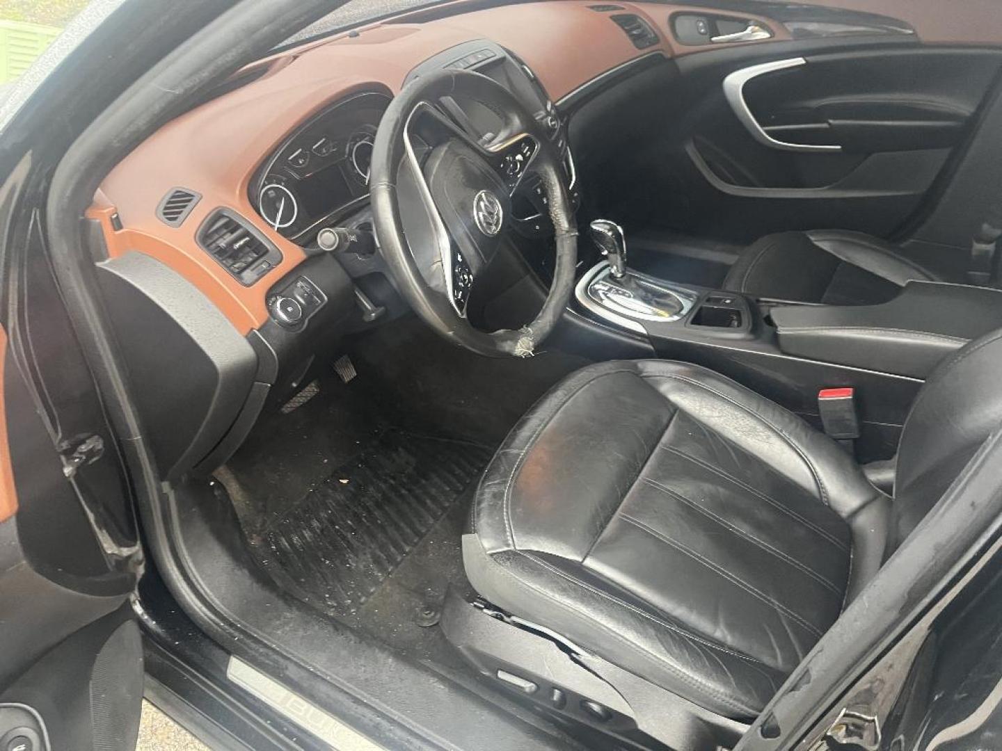 2015 BLACK BUICK REGAL Premium 1 (2G4GN5EX7F9) with an 2.0L L4 DOHC 16V TURBO engine, AUTOMATIC transmission, located at 2303 West Mt. Houston, Houston, 77038, (281) 507-3956, 29.771597, -95.339569 - Photo#1