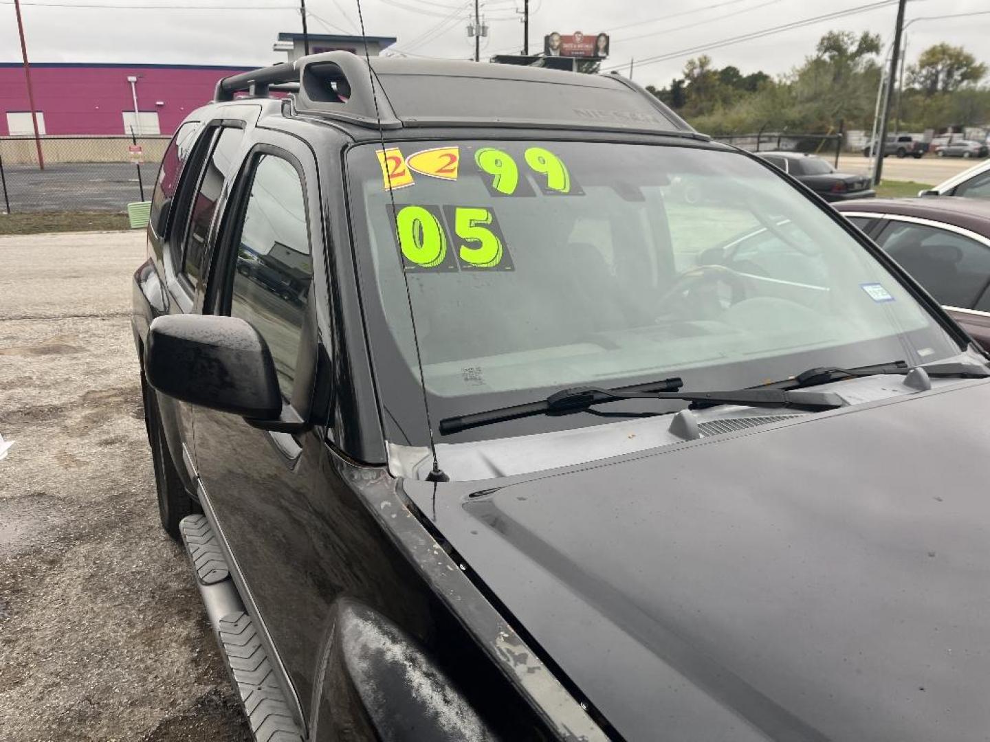 2005 BLACK NISSAN XTERRA OR 2WD (5N1AN08U85C) with an 4.0L V6 DOHC 24V engine, AUTOMATIC transmission, located at 2303 West Mt. Houston, Houston, 77038, (281) 507-3956, 29.771597, -95.339569 - Photo#2