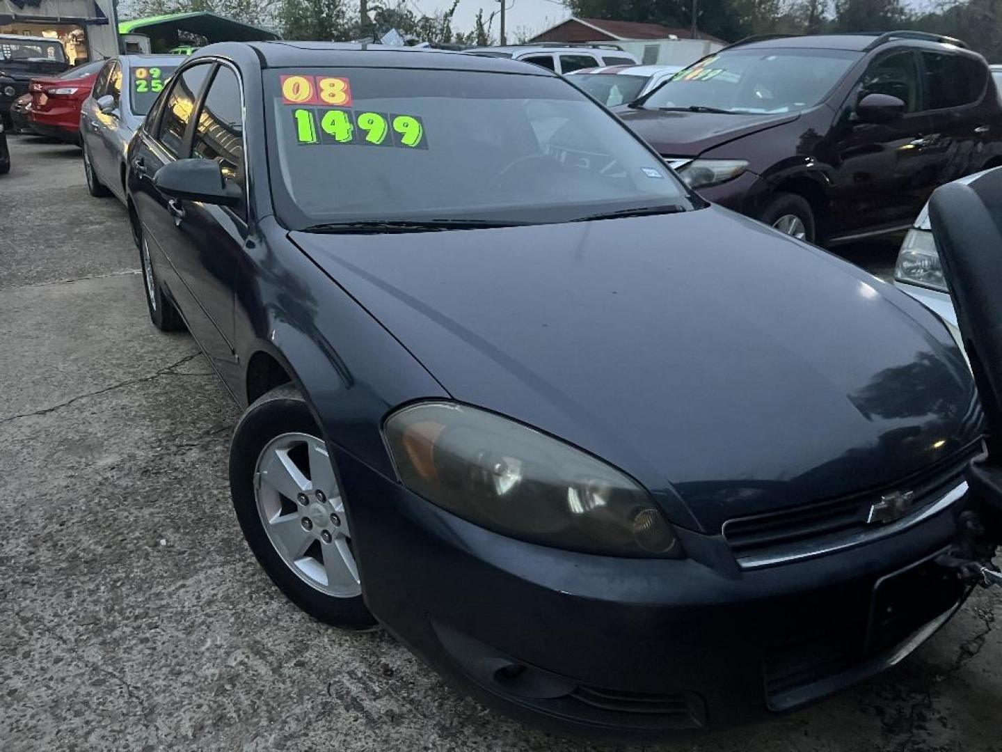 2008 BLACK CHEVROLET IMPALA LT (2G1WT58N689) with an 3.5L V6 OHV 12V engine, AUTOMATIC transmission, located at 2303 West Mt. Houston, Houston, 77038, (281) 507-3956, 29.771597, -95.339569 - Photo#0