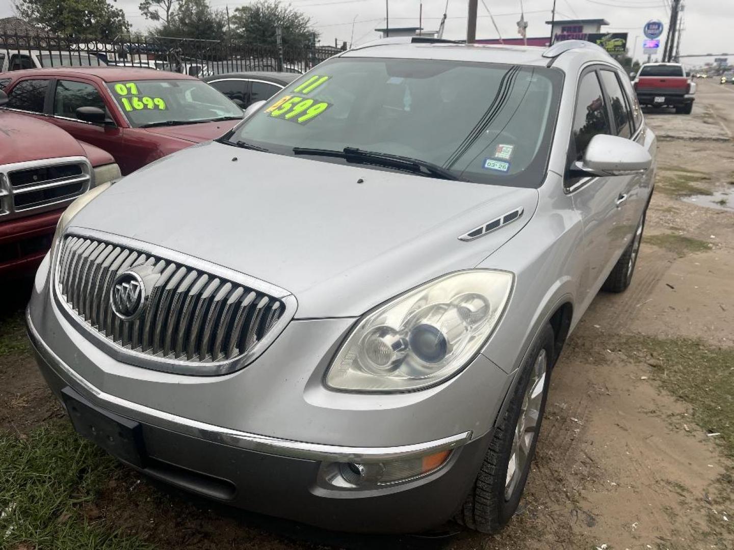 2011 GRAY BUICK ENCLAVE CX FWD (5GAKRAED4BJ) with an 3.6L V6 DOHC 24V engine, AUTOMATIC transmission, located at 2303 West Mt. Houston, Houston, 77038, (281) 507-3956, 29.771597, -95.339569 - Photo#0