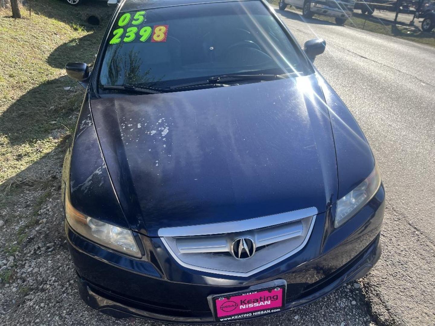 2005 BLUE ACURA TL 5-Speed AT (19UUA66275A) with an 3.2L V6 SOHC 24V engine, AUTOMATIC transmission, located at 2303 West Mt. Houston, Houston, 77038, (281) 507-3956, 29.771597, -95.339569 - Photo#0