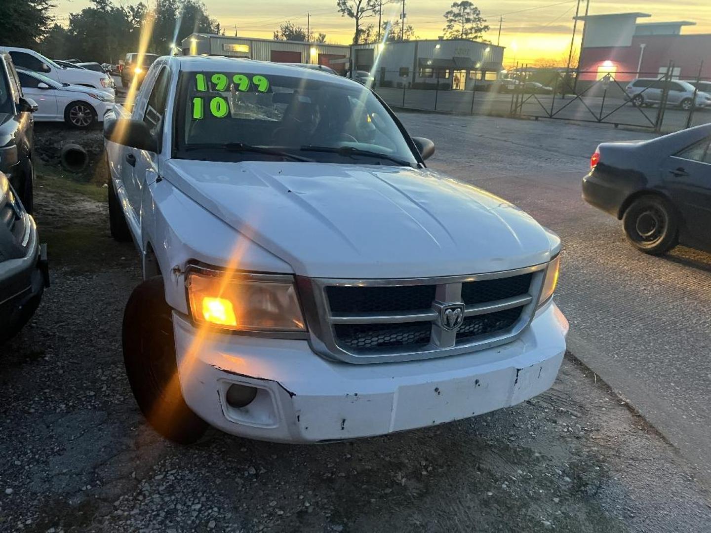 2010 WHITE RAM DAKOTA ST Extended Cab 2WD (1D7CE2BK7AS) with an 3.7L V6 SOHC 12V engine, AUTOMATIC transmission, located at 2303 West Mt. Houston, Houston, 77038, (281) 507-3956, 29.771597, -95.339569 - Photo#0