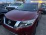 2014 RED NISSAN PATHFINDER S 4WD (5N1AR2MM6EC) with an 3.5L V6 DOHC 24V engine, AUTOMATIC transmission, located at 2303 West Mt. Houston, Houston, 77038, (281) 507-3956, 29.771597, -95.339569 - Photo#0