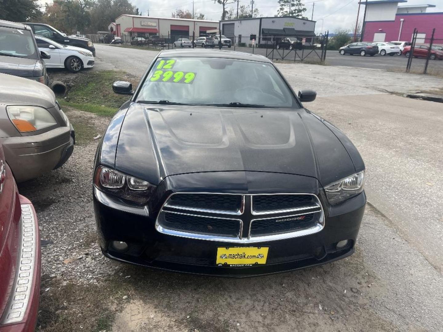 2012 BLACK DODGE CHARGER R/T (2C3CDXCT4CH) with an 5.7L V8 OHV 16V engine, AUTOMATIC transmission, located at 2303 West Mt. Houston, Houston, 77038, (281) 507-3956, 29.771597, -95.339569 - Photo#0