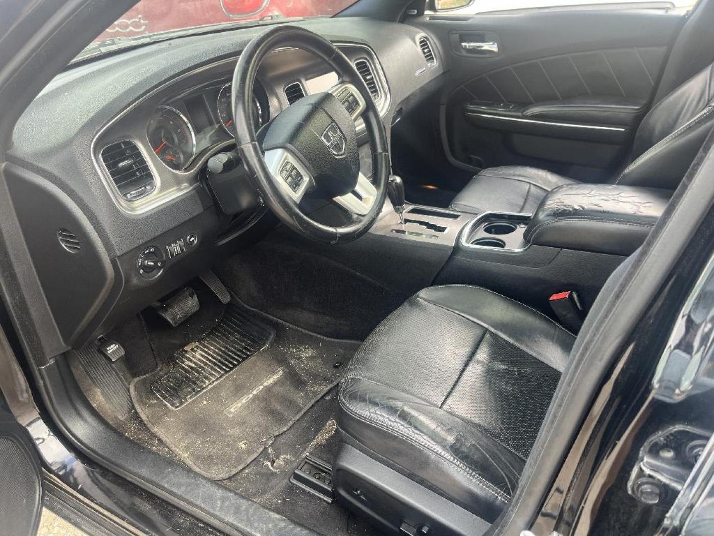 2012 BLACK DODGE CHARGER R/T (2C3CDXCT4CH) with an 5.7L V8 OHV 16V engine, AUTOMATIC transmission, located at 2303 West Mt. Houston, Houston, 77038, (281) 507-3956, 29.771597, -95.339569 - Photo#1