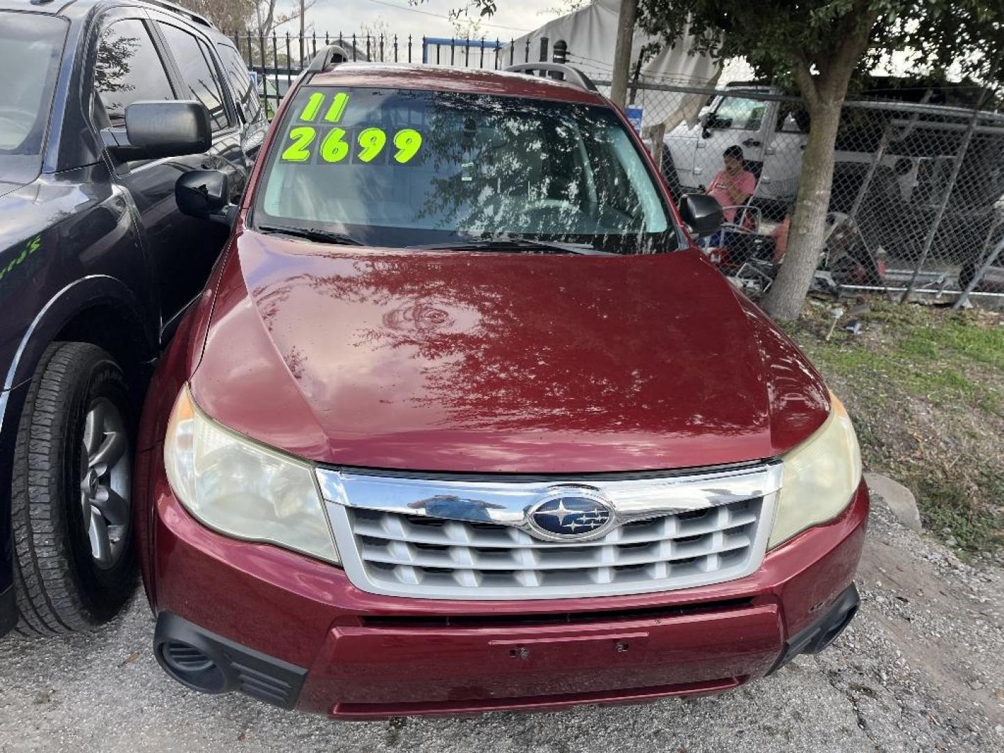 2011 RED SUBARU FORESTER 2.5X Touring (JF2SHBBCXBH) with an 2.5L H4 SOHC 16V engine, AUTOMATIC transmission, located at 2303 West Mt. Houston, Houston, 77038, (281) 507-3956, 29.771597, -95.339569 - Photo#0