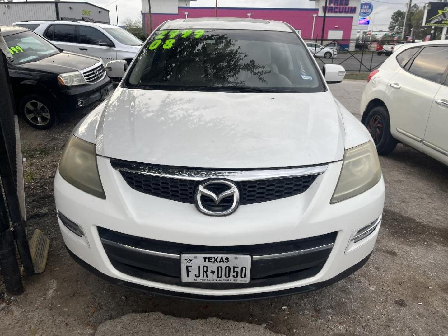 2008 WHITE MAZDA CX-9 Grand Touring FWD (JM3TB28A580) with an 3.7L V6 DOHC 24V engine, AUTOMATIC transmission, located at 2303 West Mt. Houston, Houston, 77038, (281) 507-3956, 29.771597, -95.339569 - Photo#1