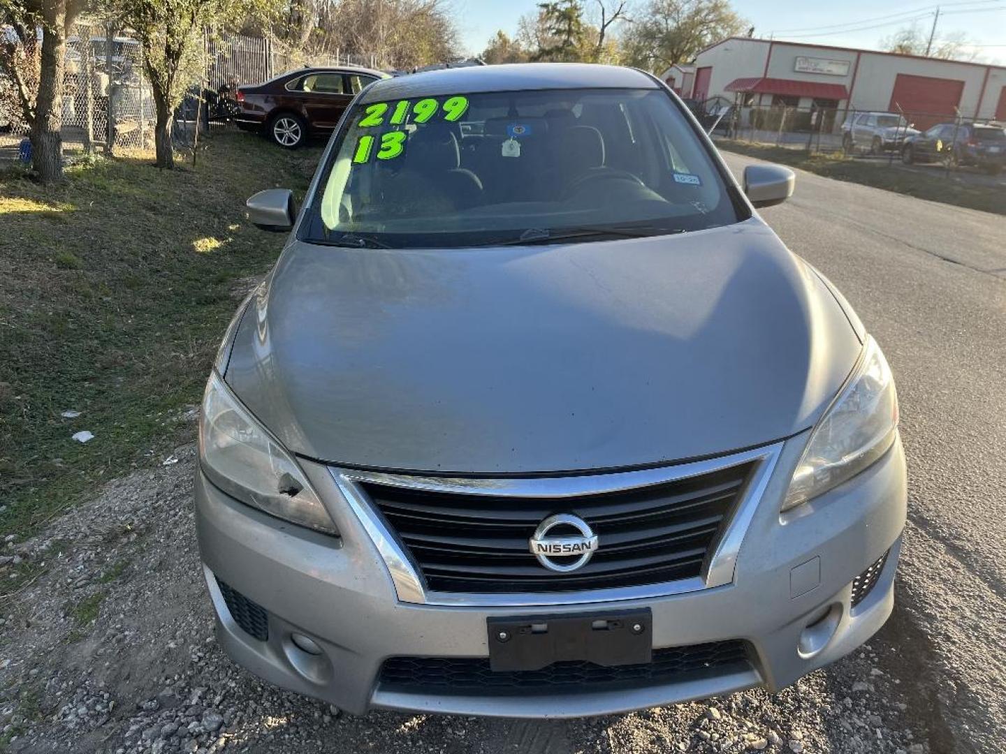 2013 GREEN NISSAN SENTRA S 6MT (3N1AB7AP6DL) with an 1.8L L4 SFI DOHC 16V engine, AUTOMATIC transmission, located at 2303 West Mt. Houston, Houston, 77038, (281) 507-3956, 29.771597, -95.339569 - Photo#0