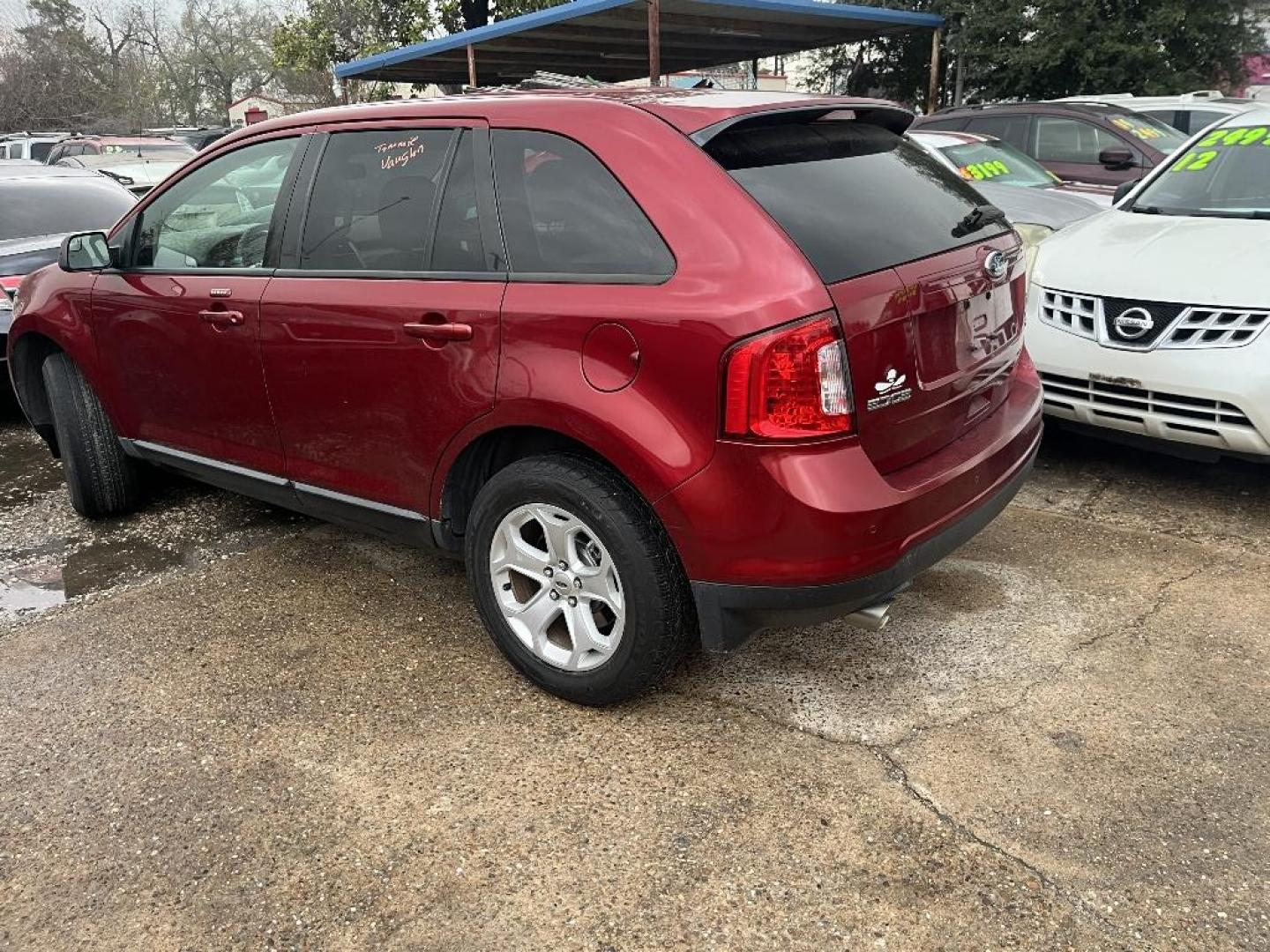 2014 RED FORD EDGE SEL FWD (2FMDK3JC1EB) with an 3.5L V6 DOHC 24V engine, AUTOMATIC transmission, located at 2303 West Mt. Houston, Houston, 77038, (281) 507-3956, 29.771597, -95.339569 - Photo#1