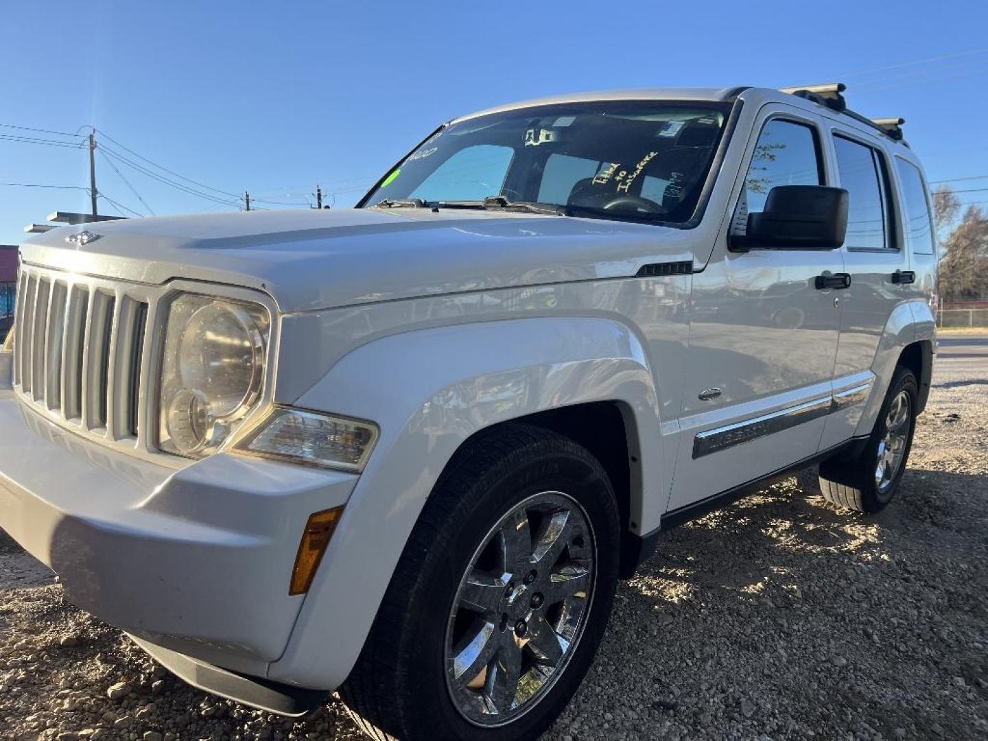 2012 WHITE JEEP LIBERTY Sport 2WD (1C4PJLAK5CW) with an 3.7L V6 SOHC 12V engine, AUTOMATIC transmission, located at 2303 West Mt. Houston, Houston, 77038, (281) 507-3956, 29.771597, -95.339569 - Photo#1
