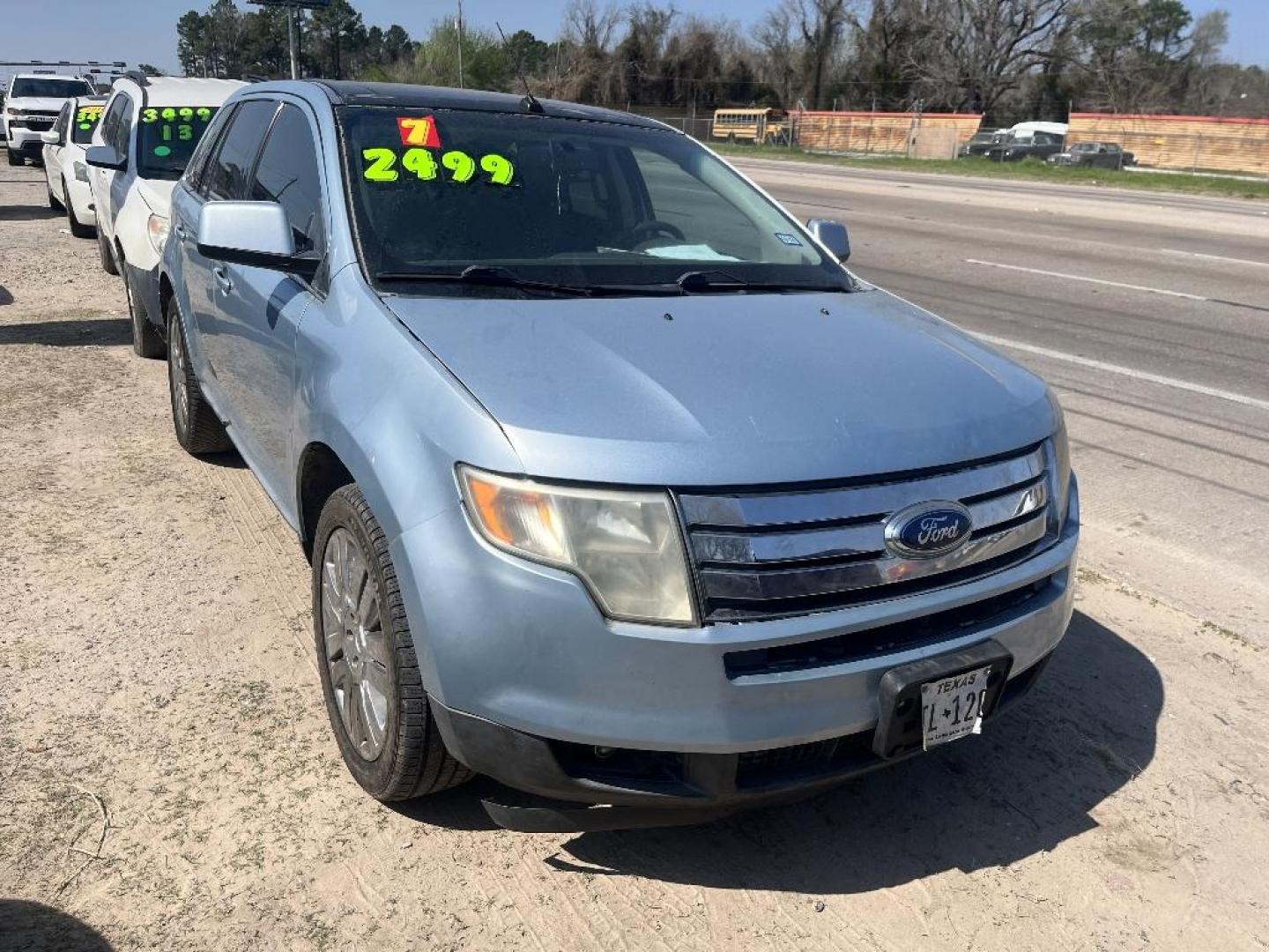 2008 GREEN FORD EDGE Limited FWD (2FMDK39C08B) with an 3.5L V6 DOHC 24V engine, AUTOMATIC transmission, located at 2303 West Mt. Houston, Houston, 77038, (281) 507-3956, 29.771597, -95.339569 - Photo#0