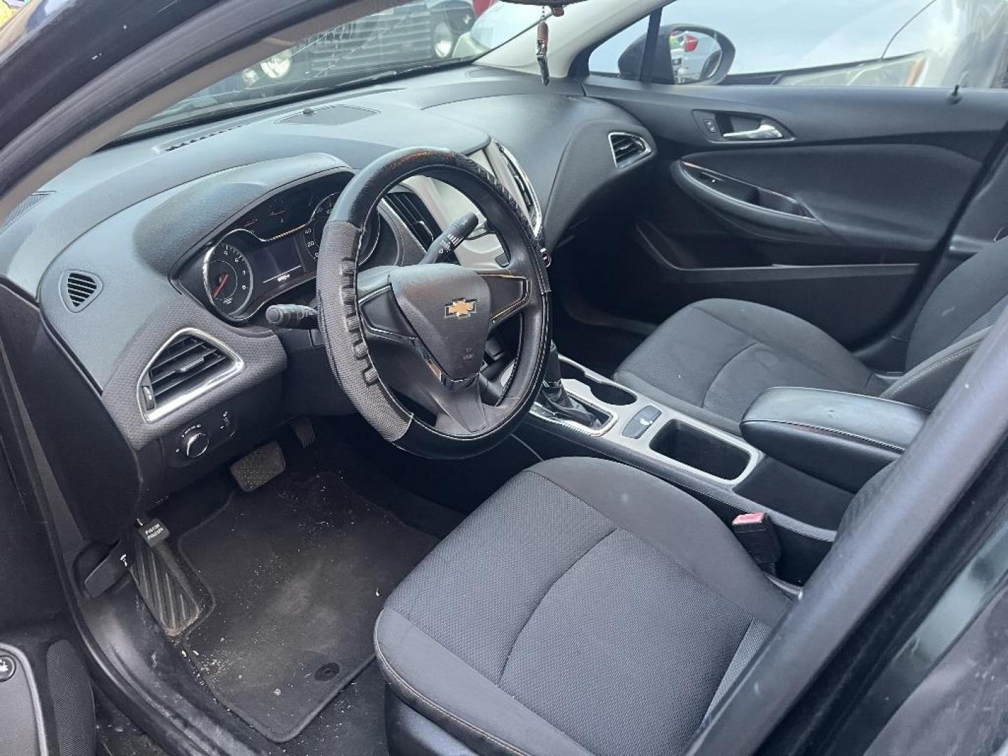 2018 BLACK CHEVROLET CRUZE LS Auto (1G1BC5SMXJ7) with an 1.4L L4 DOHC 16V TURBO engine, AUTOMATIC transmission, located at 2303 West Mt. Houston, Houston, 77038, (281) 507-3956, 29.771597, -95.339569 - Photo#1