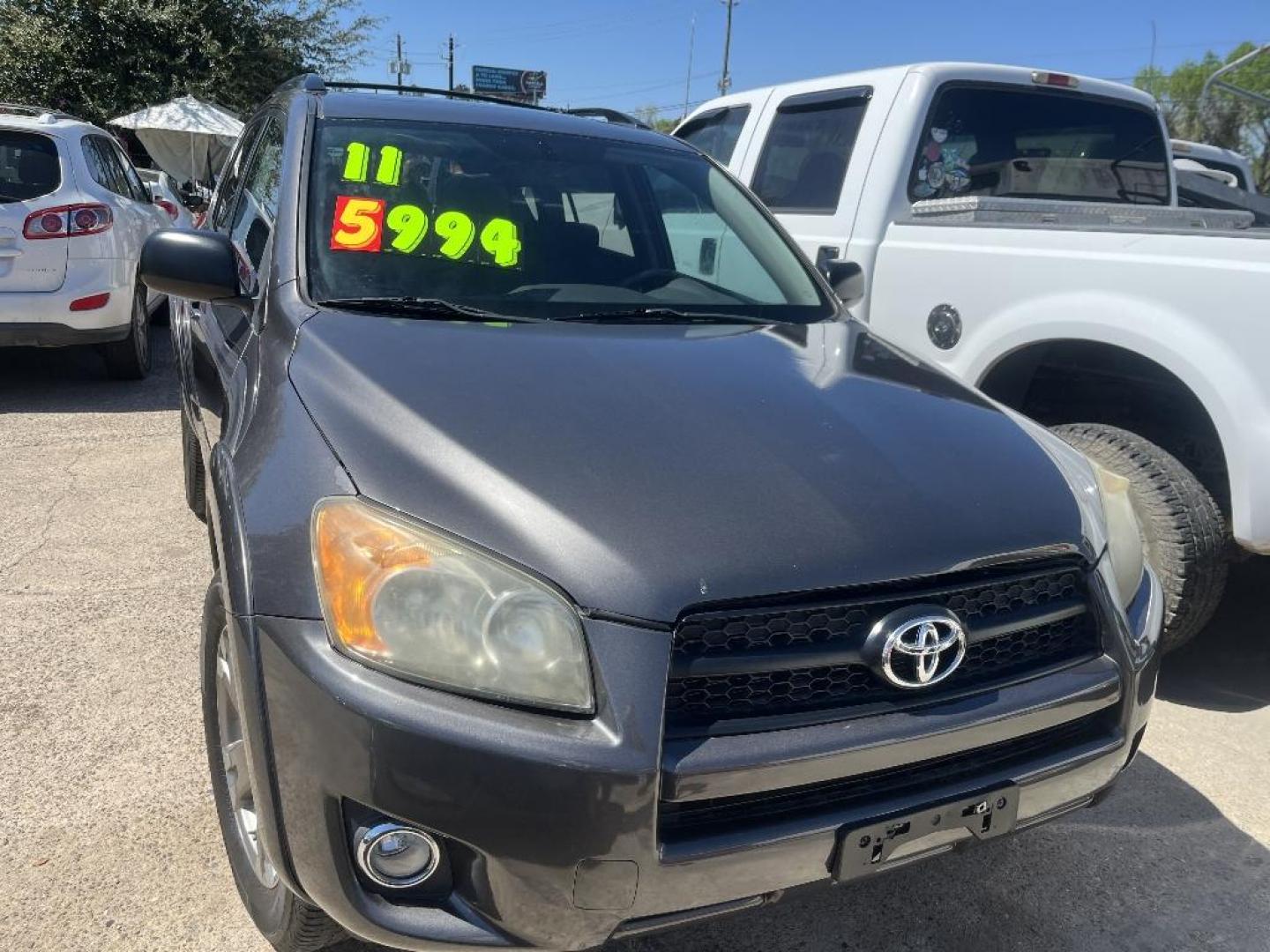 2011 GRAY TOYOTA RAV4 Sport I4 2WD (2T3WF4DV9BW) with an 2.4L L4 DOHC 16V engine, AUTOMATIC transmission, located at 2303 West Mt. Houston, Houston, 77038, (281) 507-3956, 29.771597, -95.339569 - Photo#0