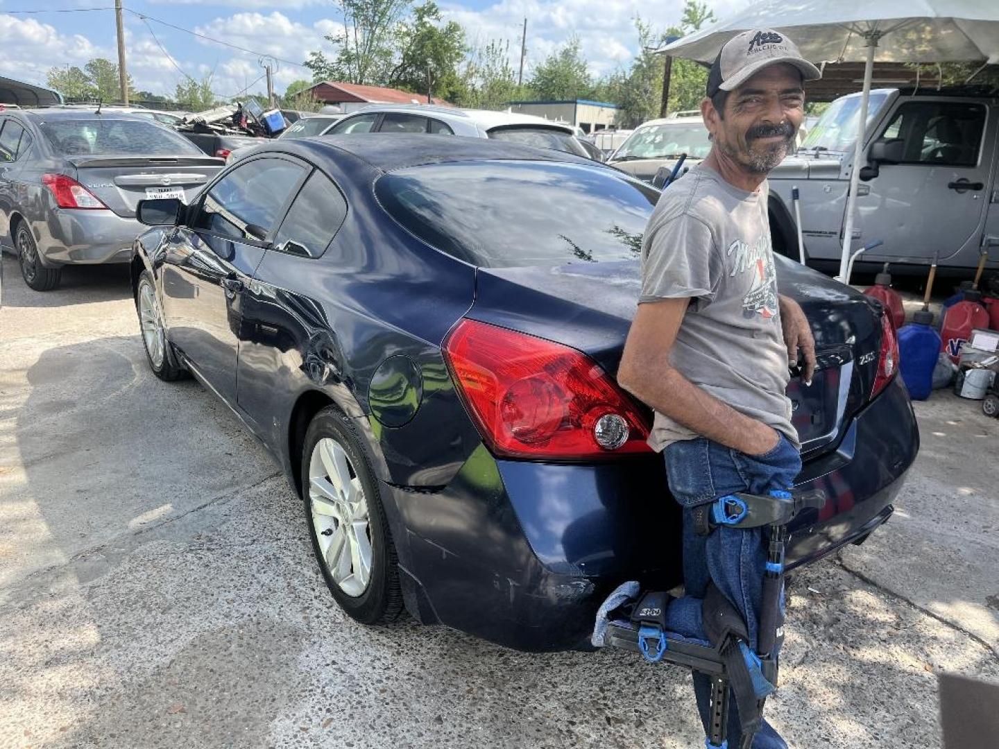 2012 BLUE NISSAN ALTIMA 2.5 S 6M/T Coupe (1N4AL2EP5CC) with an 2.5L L4 DOHC 16V engine, AUTOMATIC transmission, located at 2303 West Mt. Houston, Houston, 77038, (281) 507-3956, 29.771597, -95.339569 - Photo#3
