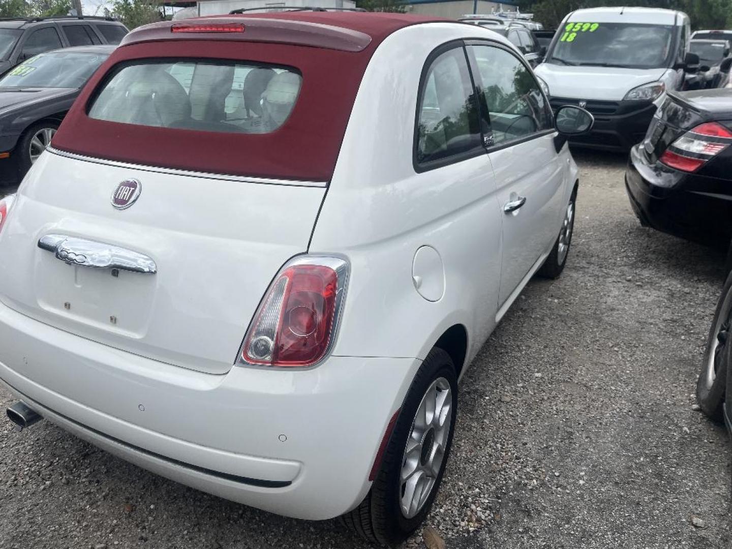 2012 WHITE FIAT 500 C Pop (3C3CFFDR3CT) with an 1.4L L4 engine, MANUAL transmission, located at 2303 West Mt. Houston, Houston, 77038, (281) 507-3956, 29.771597, -95.339569 - Photo#2