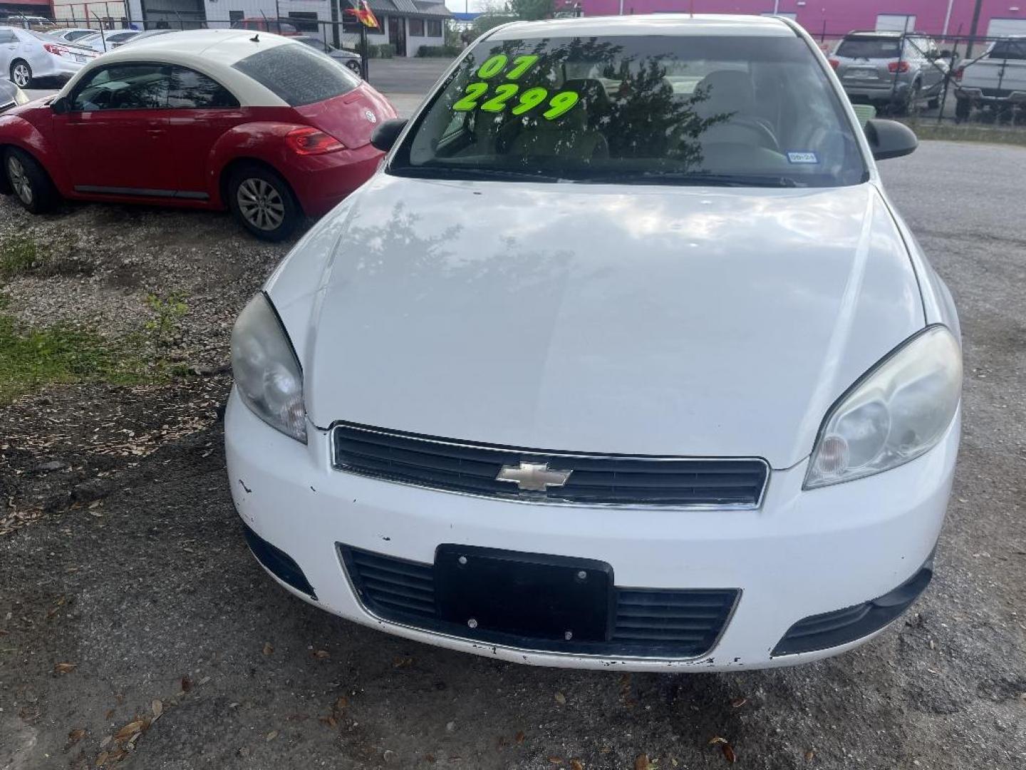 2007 WHITE CHEVROLET IMPALA LT3 3.9L (2G1WC58R679) with an 3.9L V6 SOHC 12V engine, AUTOMATIC transmission, located at 2303 West Mt. Houston, Houston, 77038, (281) 507-3956, 29.771597, -95.339569 - Photo#0