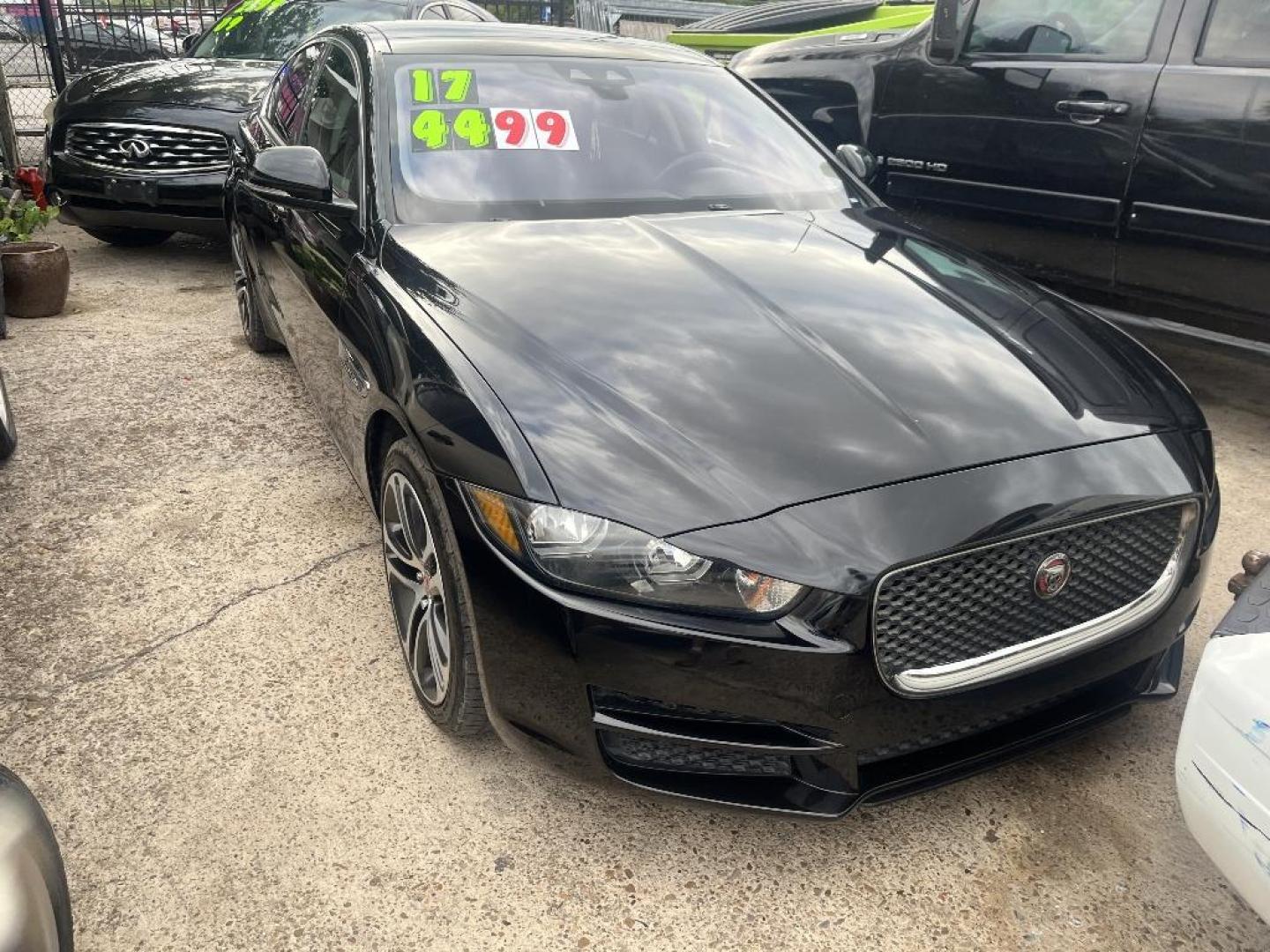 2017 BLACK JAGUAR XE 35t Premium (SAJAD4BVXHA) with an 3.0L V6 DOHC 24V SUPERCHARGED engine, AUTOMATIC transmission, located at 2303 West Mt. Houston, Houston, 77038, (281) 507-3956, 29.771597, -95.339569 - Photo#0