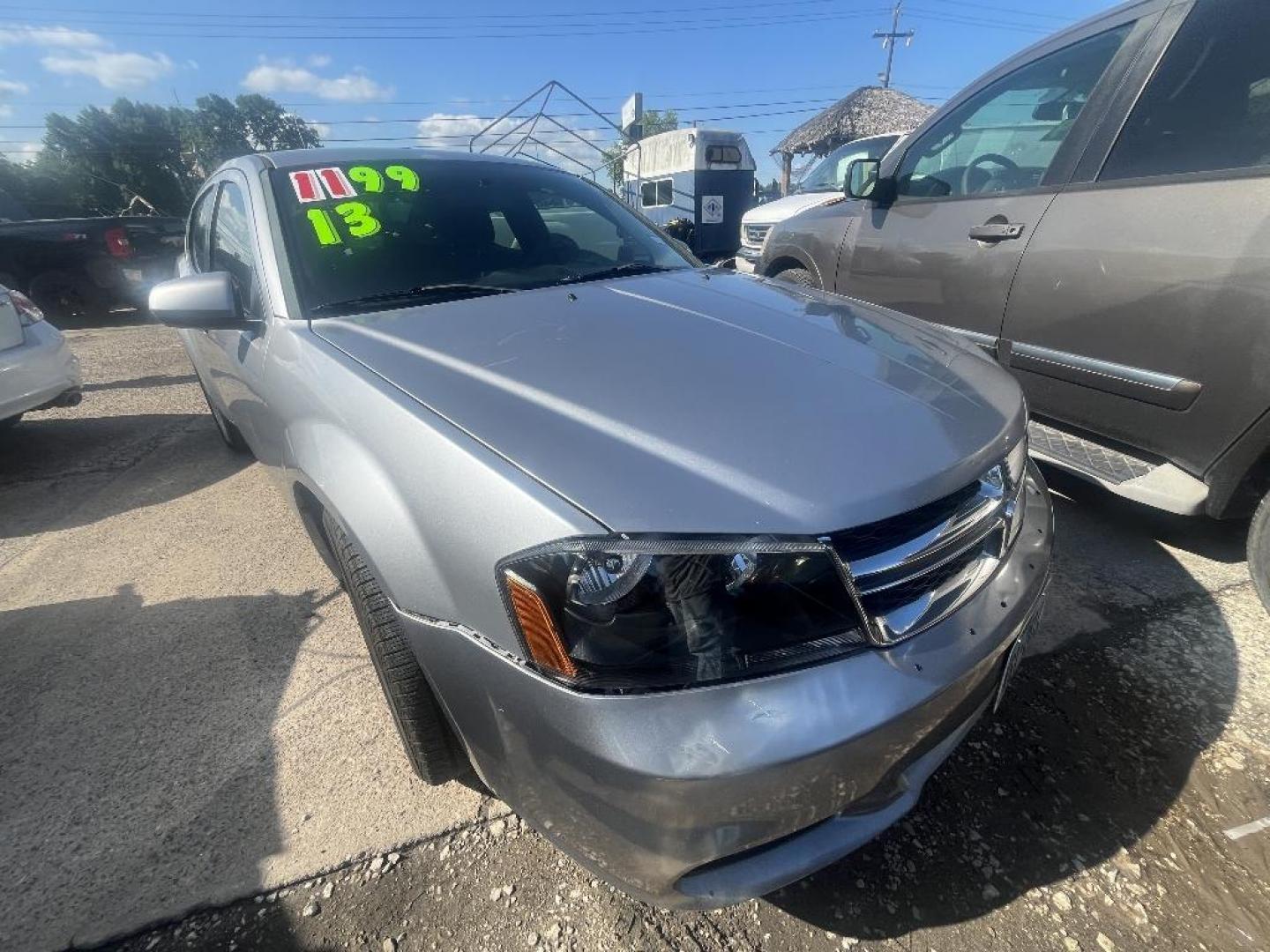 2013 GRAY DODGE AVENGER SXT (1C3CDZCB1DN) with an 2.4L L4 DOHC 16V engine, AUTOMATIC transmission, located at 2303 West Mt. Houston, Houston, 77038, (281) 507-3956, 29.771597, -95.339569 - Photo#0