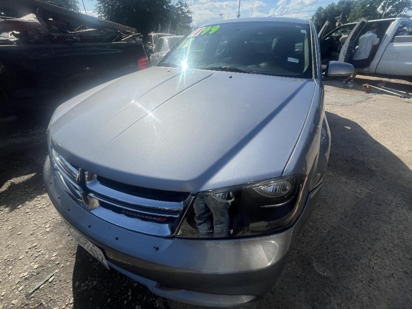 2013 GRAY DODGE AVENGER SXT (1C3CDZCB1DN) with an 2.4L L4 DOHC 16V engine, AUTOMATIC transmission, located at 2303 West Mt. Houston, Houston, 77038, (281) 507-3956, 29.771597, -95.339569 - Photo#4