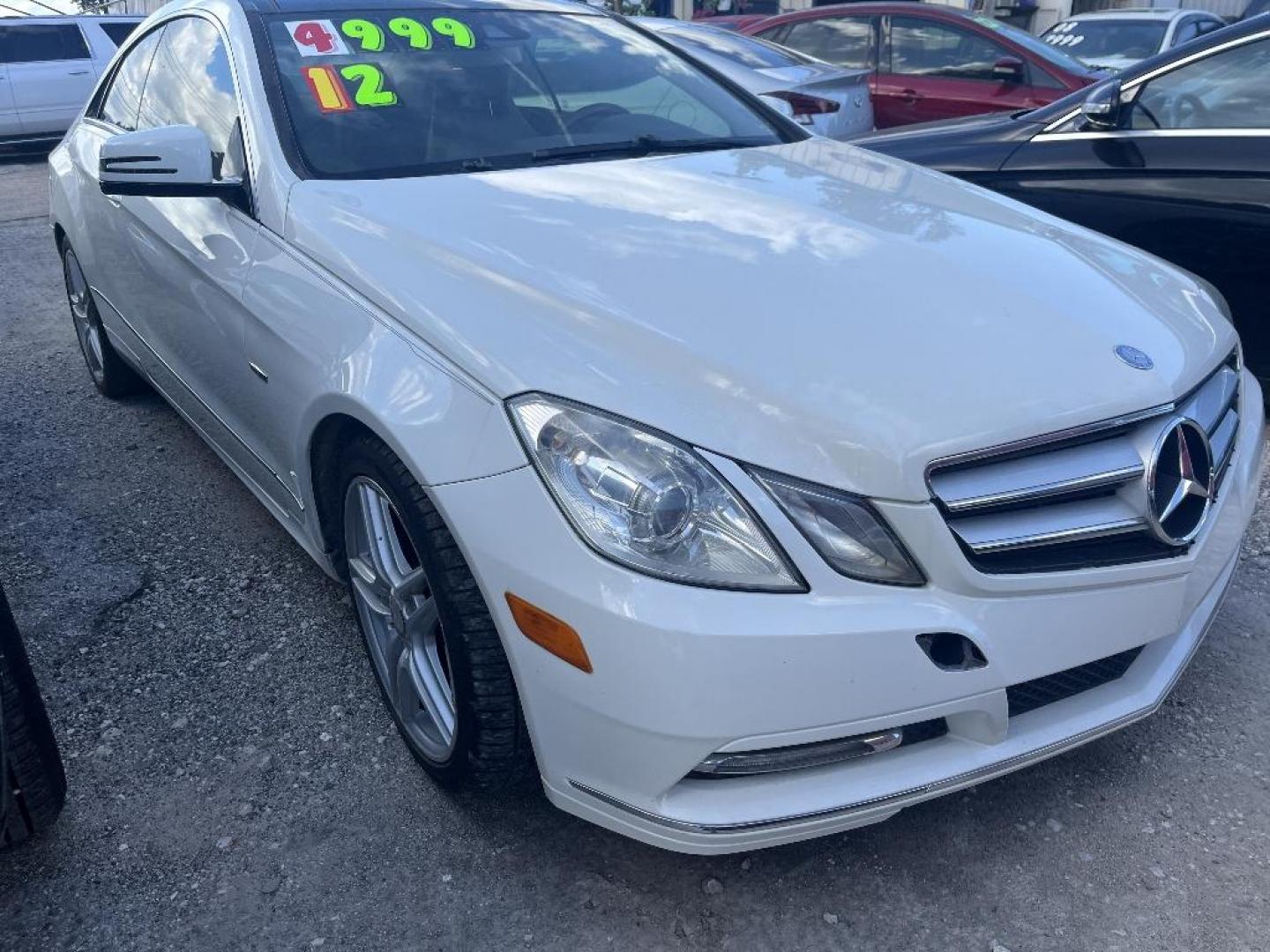 2012 WHITE MERCEDES-BENZ E-CLASS E350 Coupe (WDDKJ5KB2CF) with an 3.5L V6 DOHC 24V engine, AUTOMATIC transmission, located at 2303 West Mt. Houston, Houston, 77038, (281) 507-3956, 29.771597, -95.339569 - Photo#0