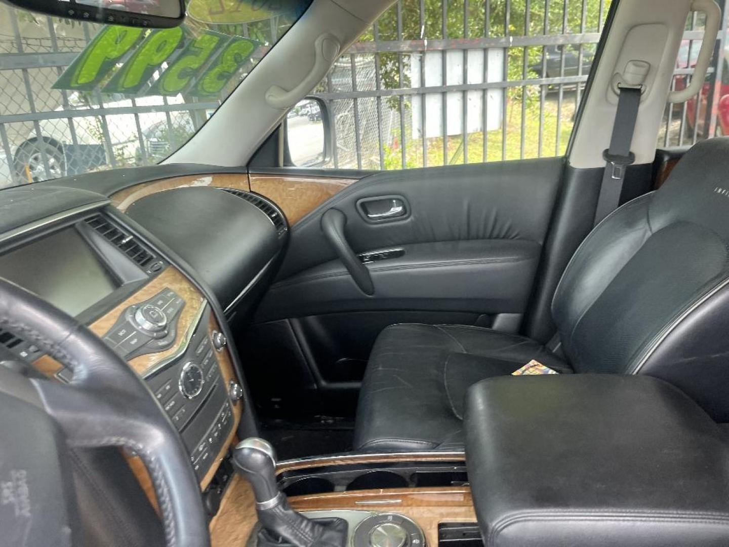 2012 GREEN INFINITI QX56 2WD (JN8AZ2NF3C9) with an 5.6L V8 DOHC 32V engine, AUTOMATIC transmission, located at 2303 West Mt. Houston, Houston, 77038, (281) 507-3956, 29.771597, -95.339569 - Photo#2