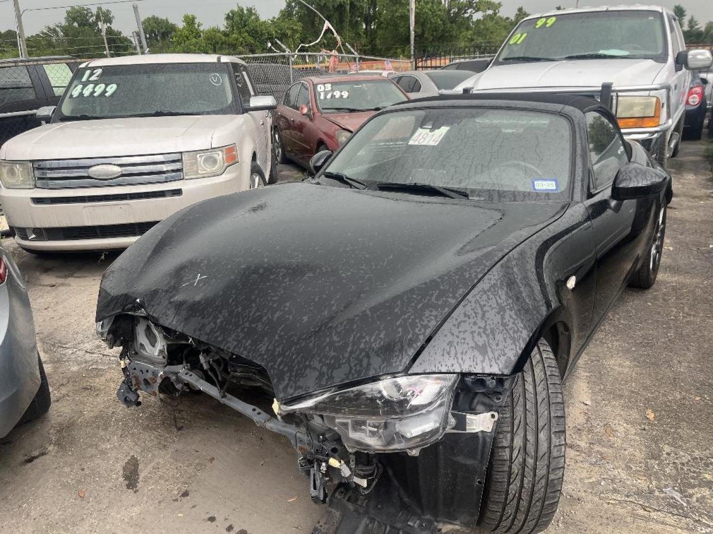 2016 BLACK MAZDA MX-5 MIATA Grand Touring 6AT (JM1NDAD76G0) with an 2.0L L4 DOHC 16V engine, AUTOMATIC transmission, located at 2303 West Mt. Houston, Houston, 77038, (281) 507-3956, 29.771597, -95.339569 - Photo#1