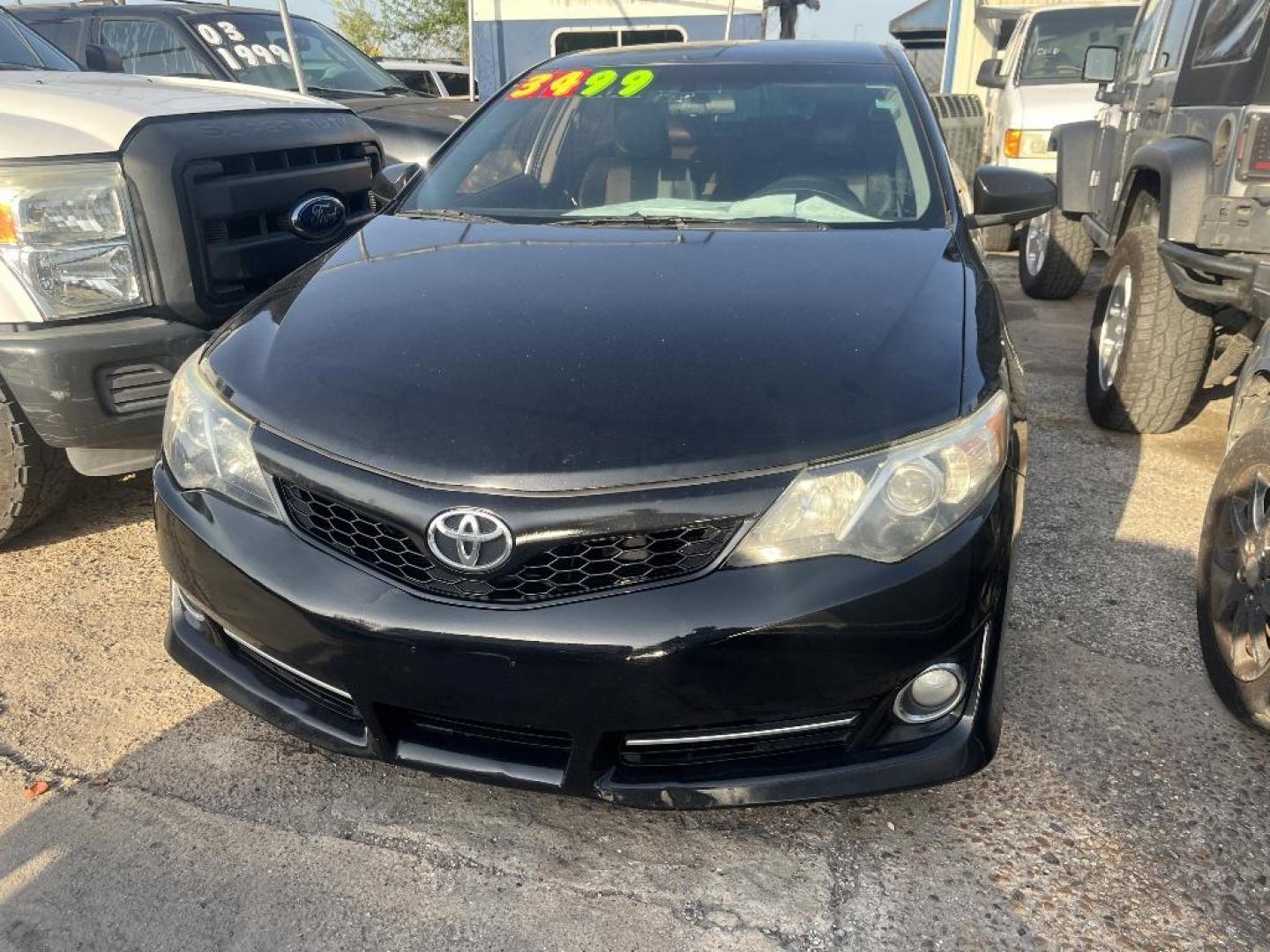 2012 BLACK TOYOTA CAMRY SE (4T1BF1FK2CU) with an 2.5L L4 DOHC 16V engine, AUTOMATIC transmission, located at 2303 West Mt. Houston, Houston, 77038, (281) 507-3956, 29.771597, -95.339569 - Photo#0