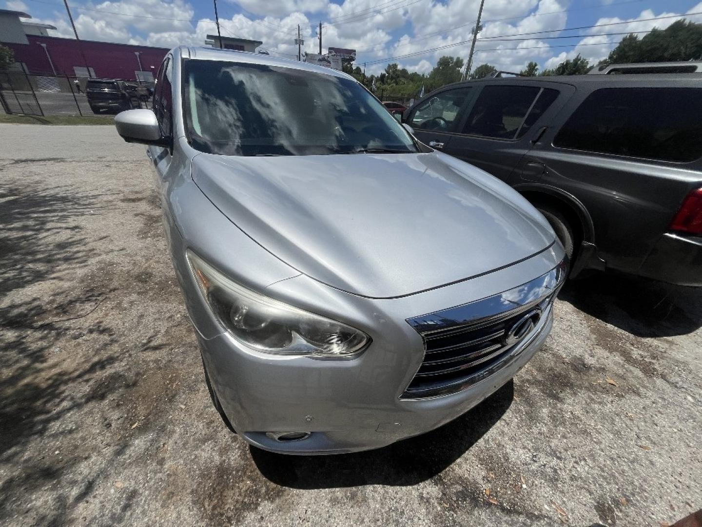 2014 GRAY INFINITI QX60 FWD (5N1AL0MN3EC) with an 3.5L V6 DOHC 24V engine, AUTOMATIC transmission, located at 2303 West Mt. Houston, Houston, 77038, (281) 507-3956, 29.771597, -95.339569- Photo#0