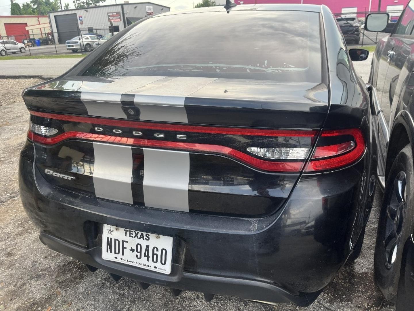 2016 BLACK DODGE DART SXT (1C3CDFBB8GD) with an 2.4L L4 DOHC 16V engine, AUTOMATIC transmission, located at 2303 West Mt. Houston, Houston, 77038, (281) 507-3956, 29.771597, -95.339569- Photo#4