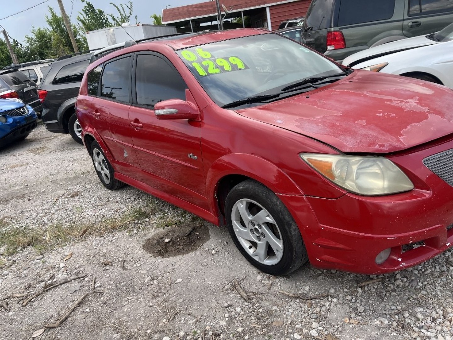 2006 RED /BROWN PONTIAC VIBE Base (5Y2SL65866Z) with an 1.8L L4 DOHC 16V engine, AUTOMATIC transmission, located at 2303 West Mt. Houston, Houston, 77038, (281) 507-3956, 29.771597, -95.339569- Photo#0