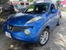 2011 BLUE /BLACK NISSAN JUKE S FWD (JN8AF5MR3BT) with an 1.6L L4 DOHC 16V TURBO engine, AUTOMATIC transmission, located at 2303 West Mt. Houston, Houston, 77038, (281) 507-3956, 29.771597, -95.339569- Photo#0