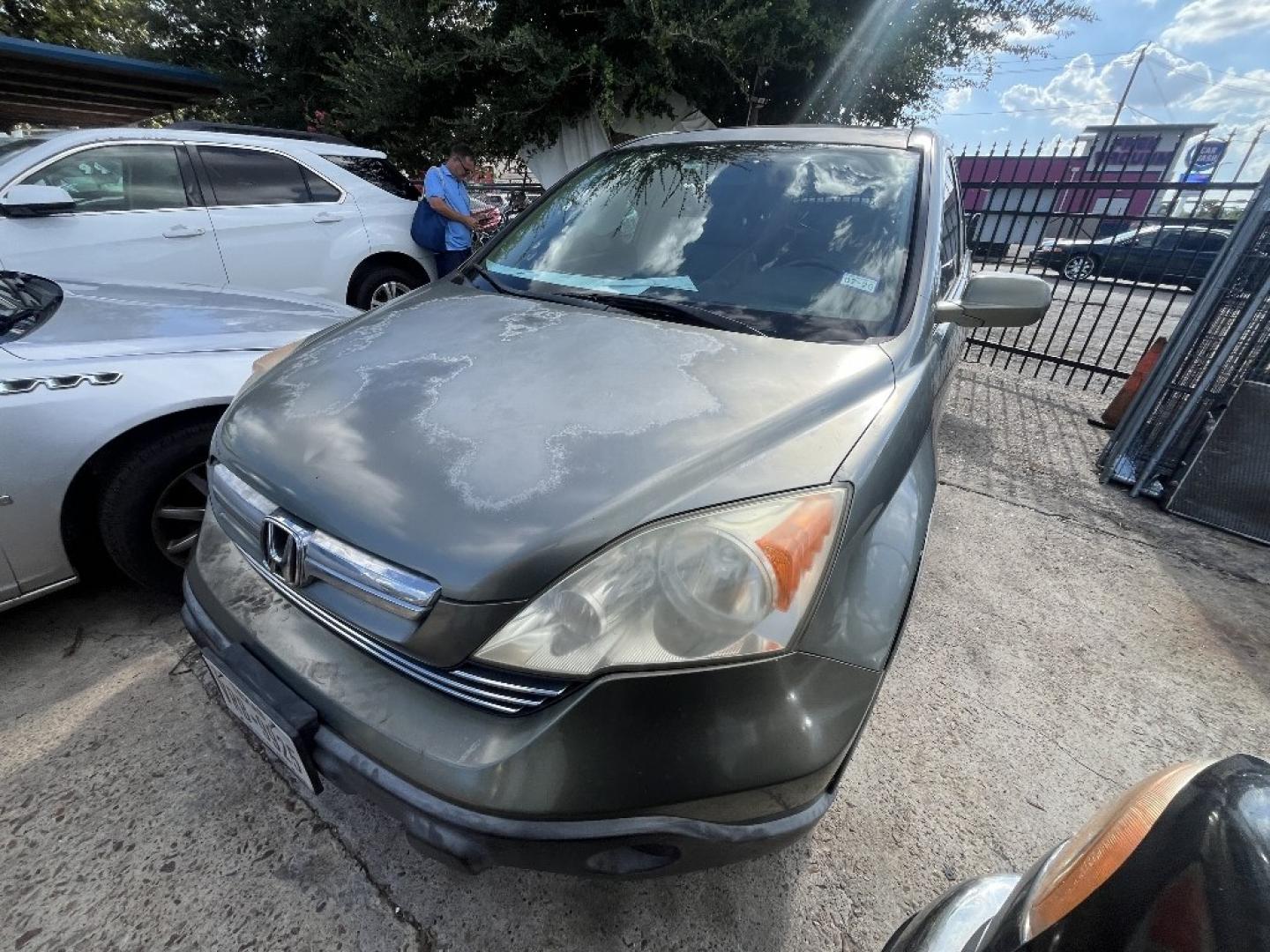 2007 GREEN HONDA CR-V EX-L 2WD AT (JHLRE38787C) with an 2.4L L4 DOHC 16V engine, AUTOMATIC transmission, located at 2303 West Mt. Houston, Houston, 77038, (281) 507-3956, 29.771597, -95.339569- Photo#1