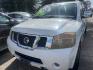 2011 WHITE /GRAY NISSAN ARMADA SL 2WD (5N1BA0ND4BN) with an 5.6L V8 DOHC 32V FFV engine, AUTOMATIC transmission, located at 2303 West Mt. Houston, Houston, 77038, (281) 507-3956, 29.771597, -95.339569- Photo#0