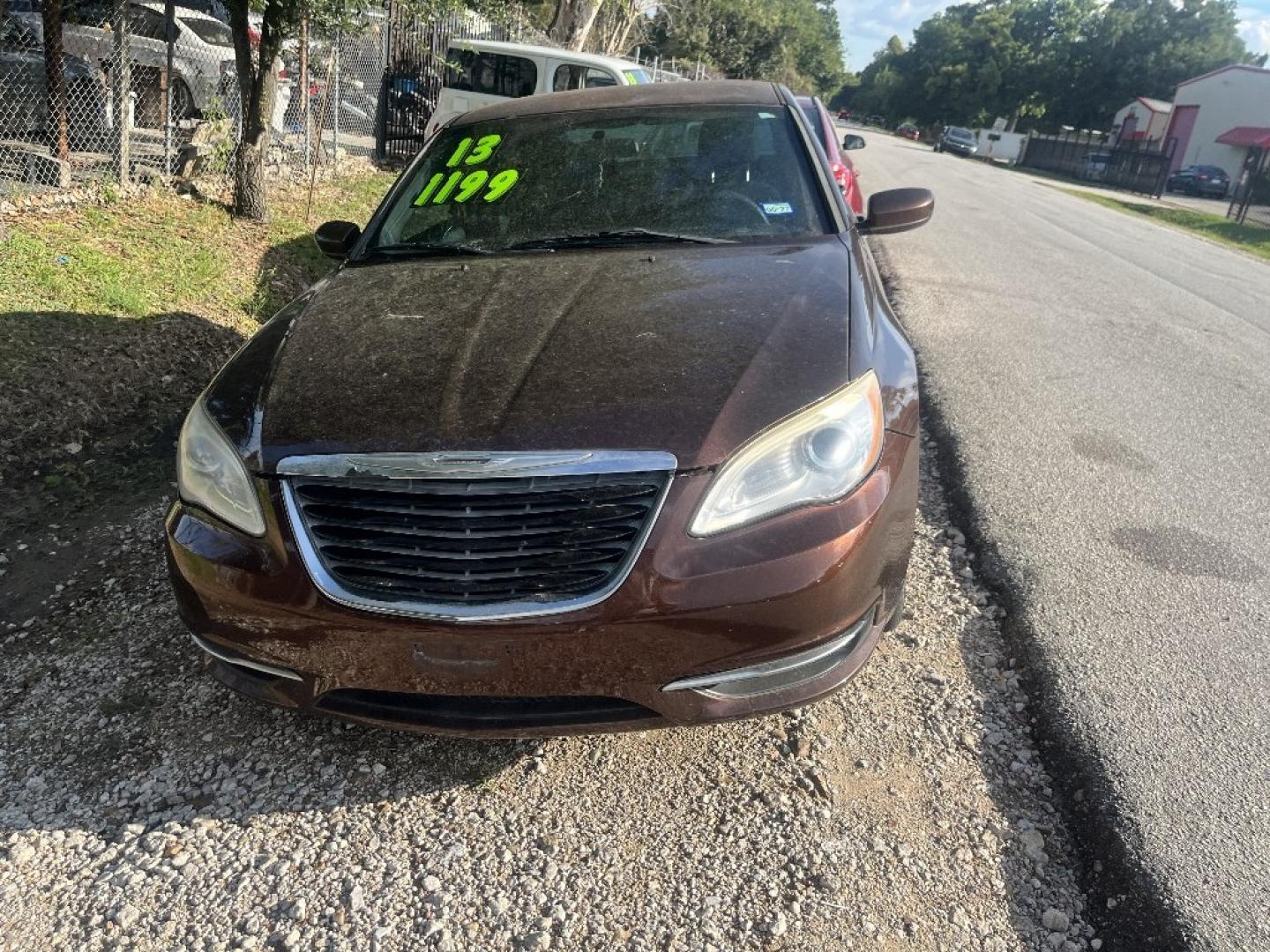 2013 BROWN /BROWN CHRYSLER 200 Touring (1C3CCBBB2DN) with an 2.4L L4 DOHC 16V engine, AUTOMATIC transmission, located at 2303 West Mt. Houston, Houston, 77038, (281) 507-3956, 29.771597, -95.339569- Photo#1
