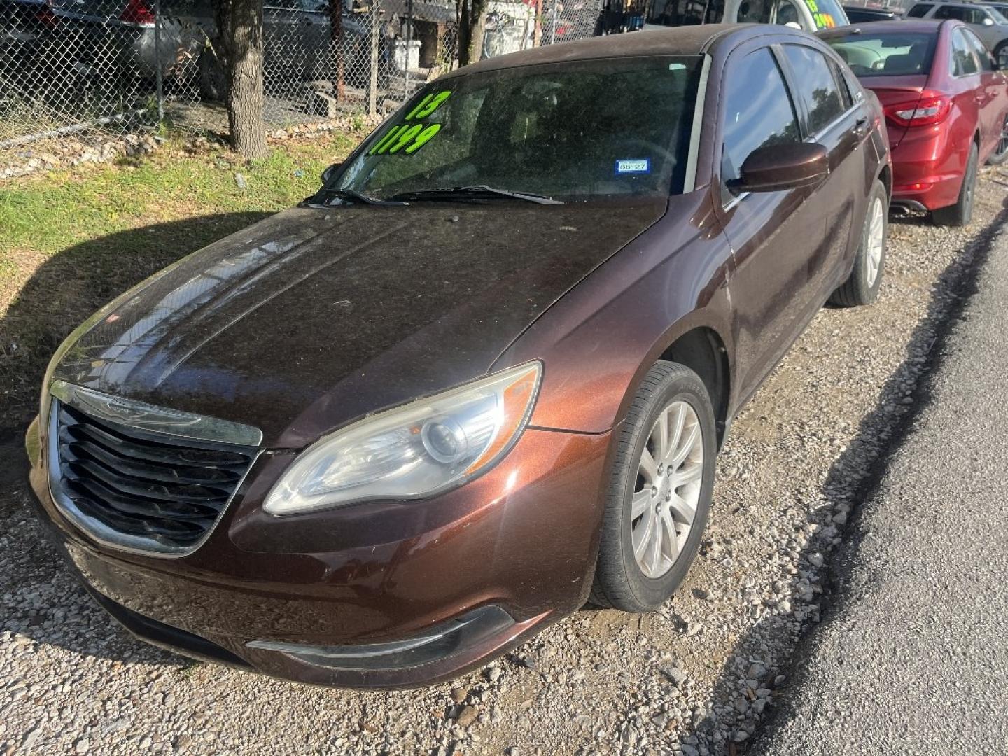 2013 BROWN /BROWN CHRYSLER 200 Touring (1C3CCBBB2DN) with an 2.4L L4 DOHC 16V engine, AUTOMATIC transmission, located at 2303 West Mt. Houston, Houston, 77038, (281) 507-3956, 29.771597, -95.339569- Photo#3