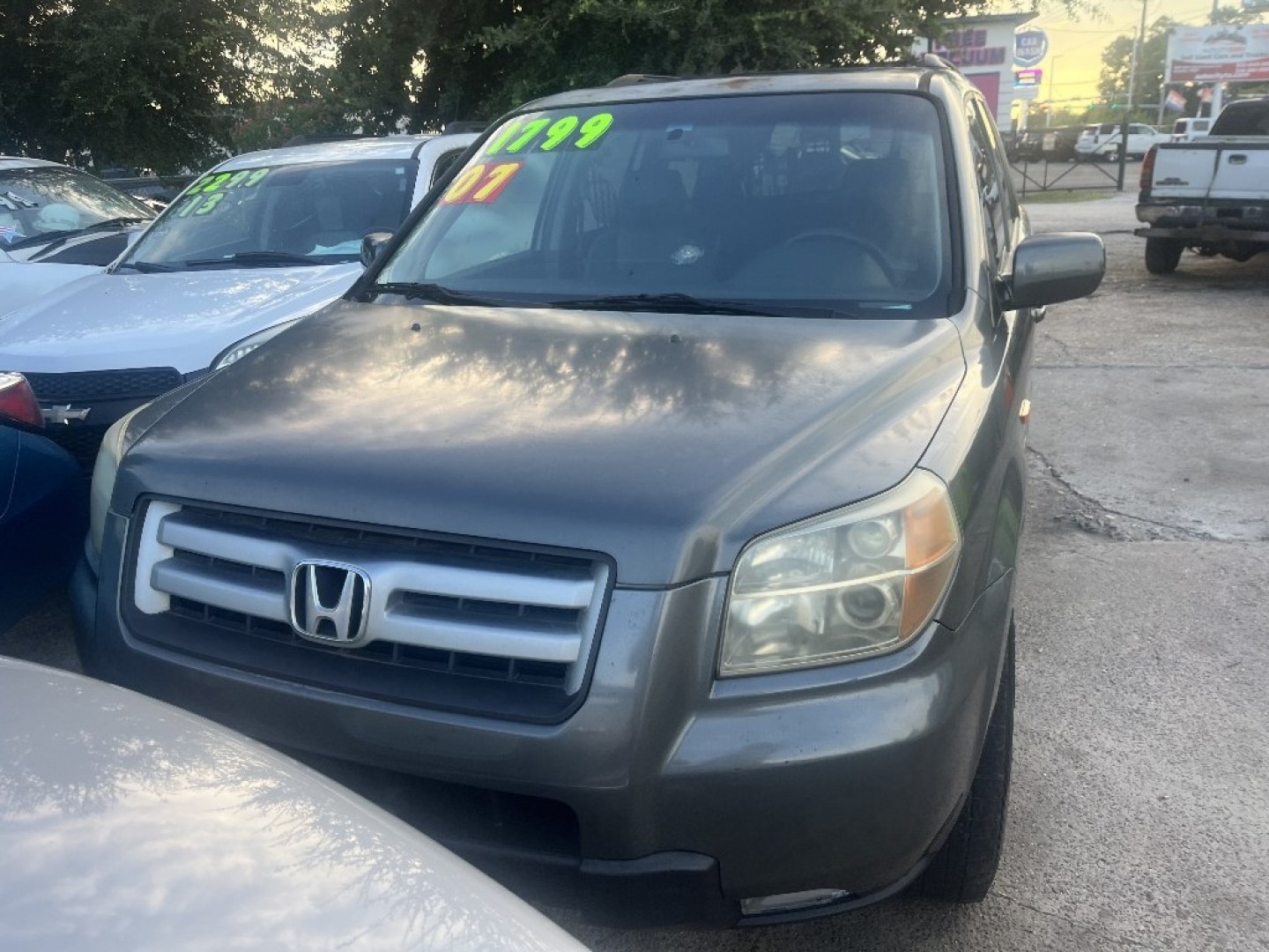 2007 GRAY /GRAY HONDA PILOT EX-L 2WD w/ Navigation (5FNYF28767B) with an 3.5L V6 SOHC 24V engine, AUTOMATIC transmission, located at 2303 West Mt. Houston, Houston, 77038, (281) 507-3956, 29.771597, -95.339569- Photo#0