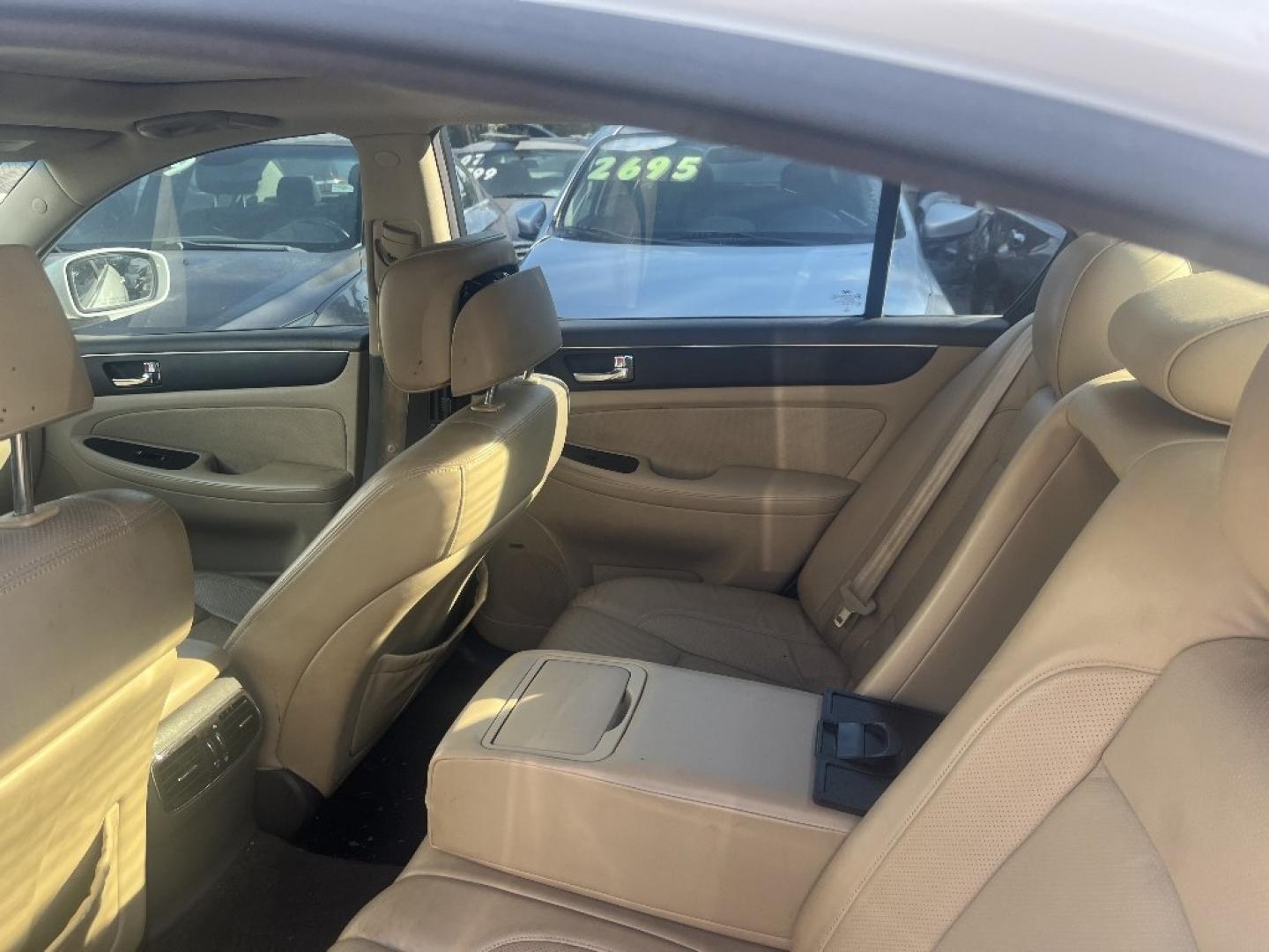 2011 WHITE HYUNDAI GENESIS 4.6L (KMHGC4DF1BU) with an 4.6L V8 DOHC 32V engine, AUTOMATIC transmission, located at 2303 West Mt. Houston, Houston, 77038, (281) 507-3956, 29.771597, -95.339569- Photo#3