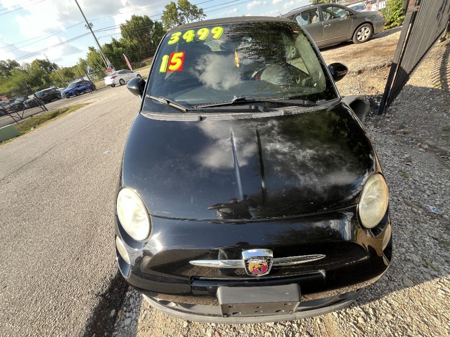 2015 BLACK /BLACK FIAT 500 C Abarth (3C3CFFJH2FT) with an 1.4L L4 engine, AUTOMATIC transmission, located at 2303 West Mt. Houston, Houston, 77038, (281) 507-3956, 29.771597, -95.339569- Photo#0