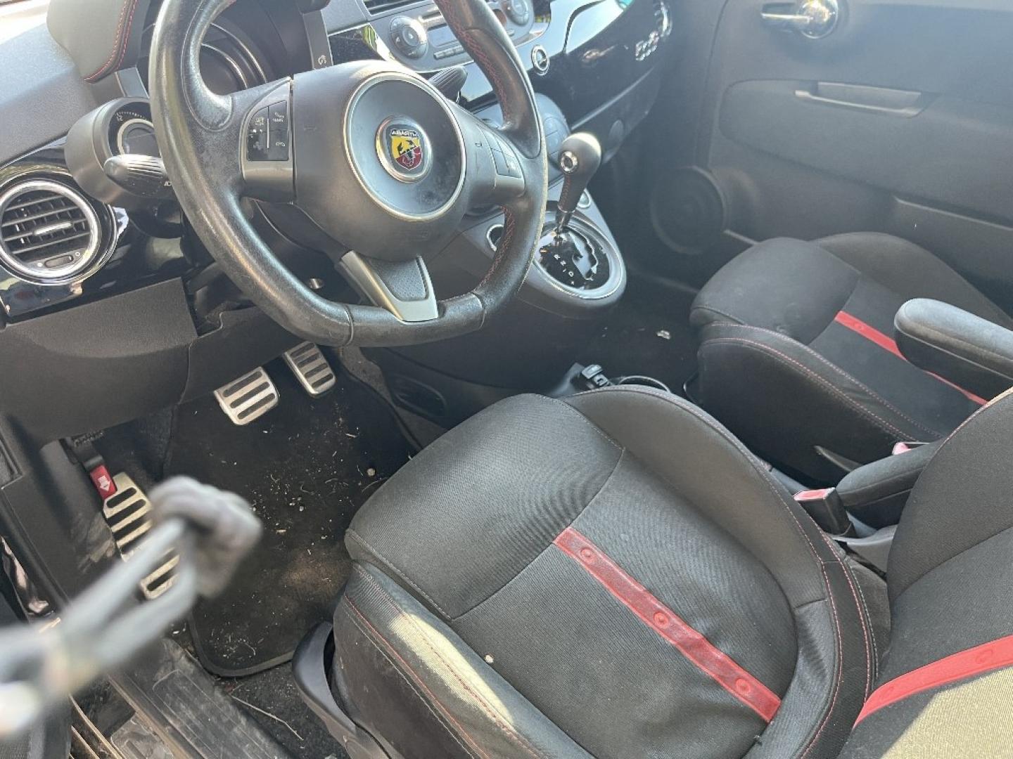 2015 BLACK /BLACK FIAT 500 C Abarth (3C3CFFJH2FT) with an 1.4L L4 engine, AUTOMATIC transmission, located at 2303 West Mt. Houston, Houston, 77038, (281) 507-3956, 29.771597, -95.339569- Photo#1