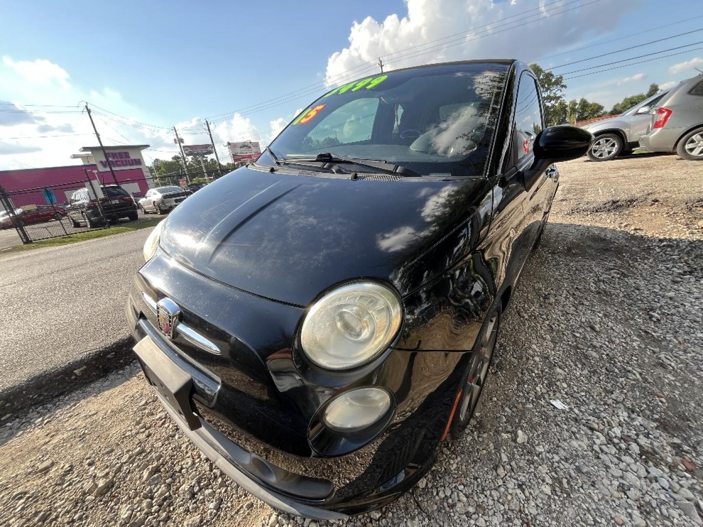 2015 BLACK /BLACK FIAT 500 C Abarth (3C3CFFJH2FT) with an 1.4L L4 engine, AUTOMATIC transmission, located at 2303 West Mt. Houston, Houston, 77038, (281) 507-3956, 29.771597, -95.339569- Photo#3
