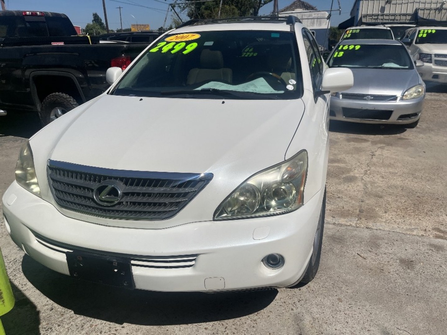 2007 WHITE LEXUS RX 400H FWD (JTJGW31U472) with an 3.3L V6 DOHC 24V HYBRID engine, AUTOMATIC transmission, located at 2303 West Mt. Houston, Houston, 77038, (281) 507-3956, 29.771597, -95.339569- Photo#0