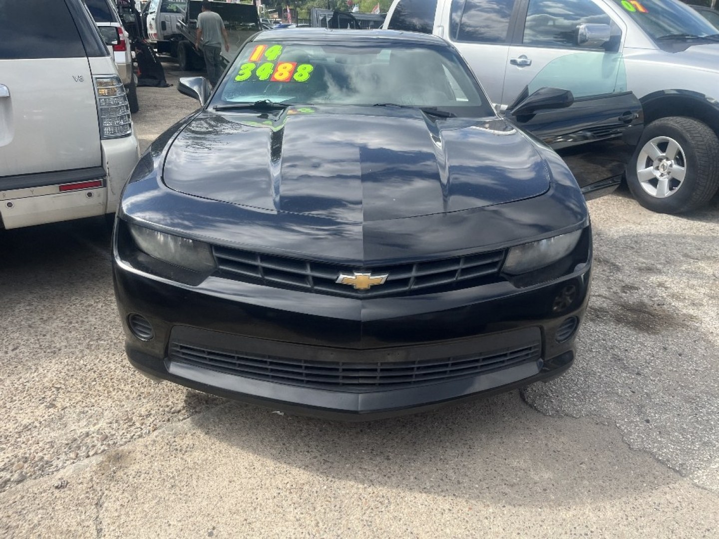 2014 BLACK /BLACK CHEVROLET CAMARO 2LS Coupe (2G1FA1E38E9) with an 3.6L V6 DOHC 24V FFV engine, AUTOMATIC transmission, located at 2303 West Mt. Houston, Houston, 77038, (281) 507-3956, 29.771597, -95.339569- Photo#0