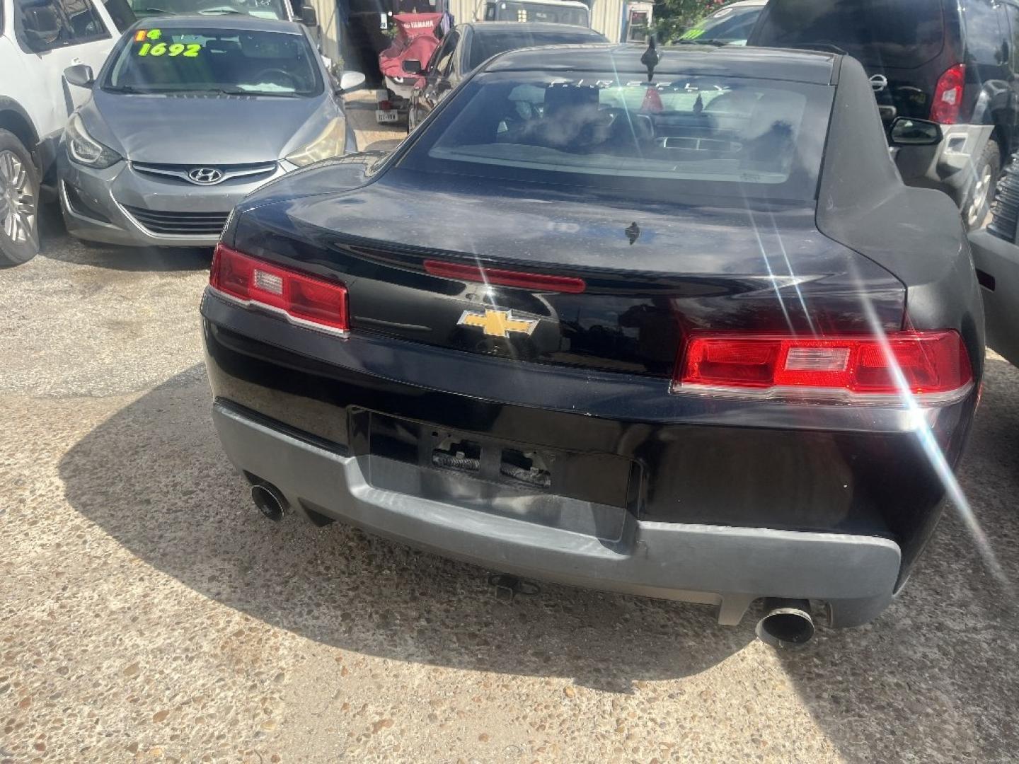 2014 BLACK /BLACK CHEVROLET CAMARO 2LS Coupe (2G1FA1E38E9) with an 3.6L V6 DOHC 24V FFV engine, AUTOMATIC transmission, located at 2303 West Mt. Houston, Houston, 77038, (281) 507-3956, 29.771597, -95.339569- Photo#3