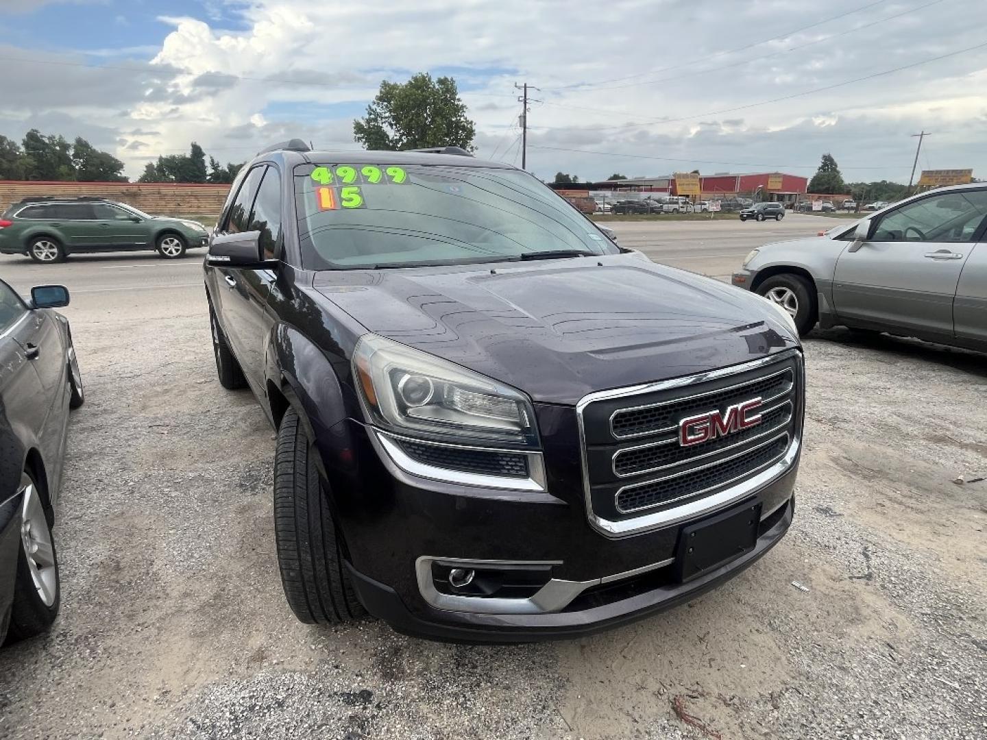 2015 BROWN /BROWN GMC ACADIA SLT-1 FWD (1GKKRRKDXFJ) with an 3.6L V6 DOHC 24V engine, AUTOMATIC transmission, located at 2303 West Mt. Houston, Houston, 77038, (281) 507-3956, 29.771597, -95.339569- Photo#0