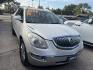2011 WHITE /BROWN BUICK ENCLAVE CXL-1 FWD (5GAKRBED2BJ) with an 3.6L V6 DOHC 24V engine, AUTOMATIC transmission, located at 2303 West Mt. Houston, Houston, 77038, (281) 507-3956, 29.771597, -95.339569- Photo#1
